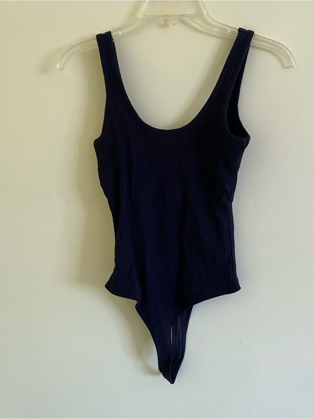 Articles Of Society Ribbed One-Piece Bodysuit in Navy